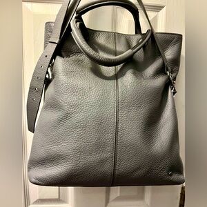 EUC~HALSTON Heritage Slate Grey Large Beautiful Tote Bag. Quiet luxury